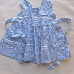 Charming Blue Gingham Vintage Dress